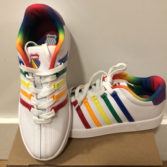 K-Swiss Classic VN White Rainbow - Picture 4 of 5